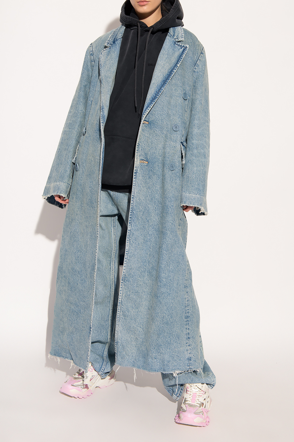 Denim trench coat Balenciaga - SchaferandweinerShops CF